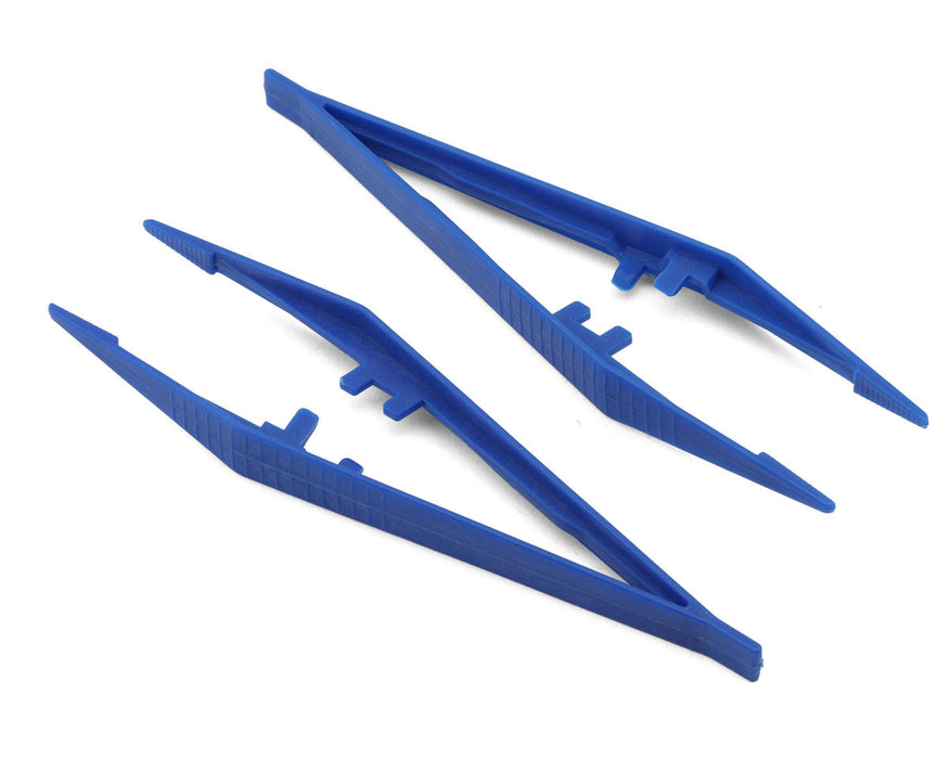 Shesto Limited PTW1150/2 Model Craft Serrated Tip Plastic Tweezers (2 Pack)