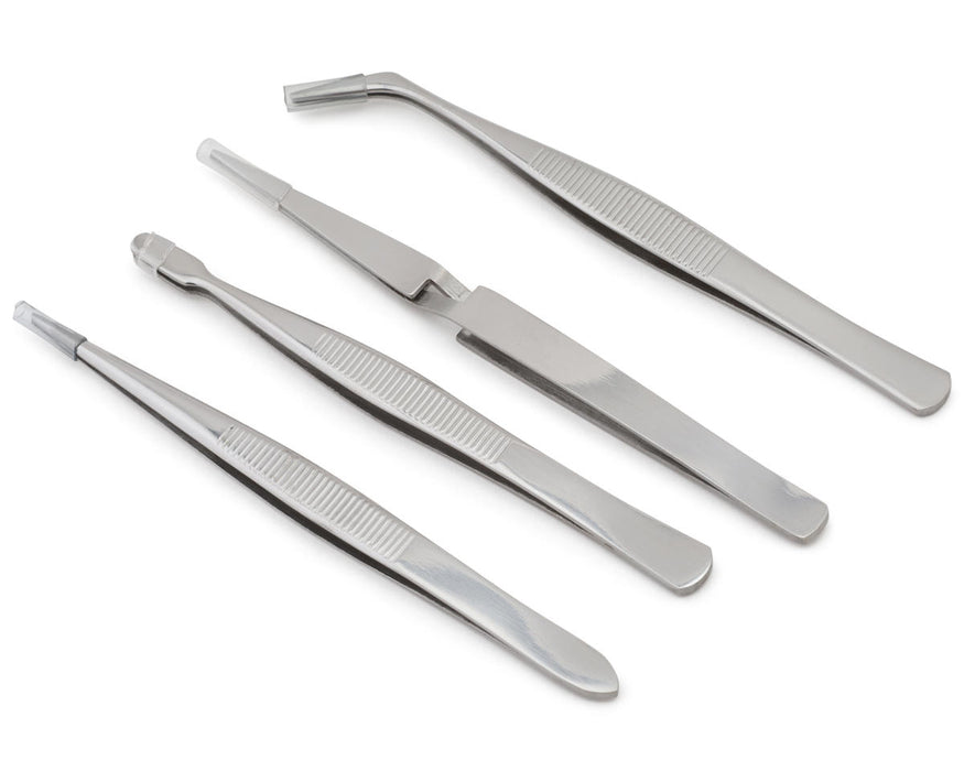 Shesto Limited PTW5000 Model Craft Stainless Steel Tweezers Set of 4