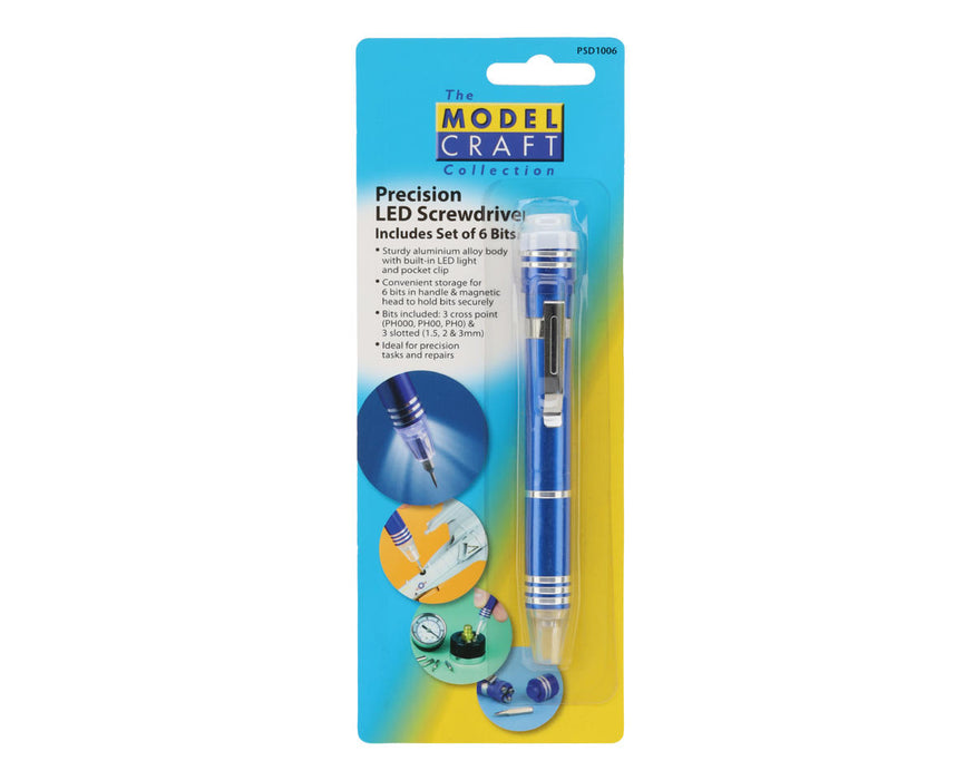 Shesto Limited SD1006 Modelcraft Collection Aluminum Precision LED Screwdriver