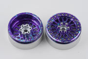 Shift RCS Purple Splatter MAVERICK 2.2" Beadlock Wheels (1 Pair)