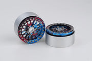 Shift RCS Red/Blue/Black Splash Maverick 1.9" Beadlock Wheels (1 Pair)