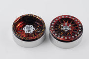 Shift RCS Red Splatter MAVERICK 2.2" Beadlock Wheels (1 Pair)
