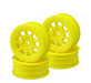 J Concepts 3397Y Yellow 9 Shot 2.2" Front Buggy Wheels with 12mm Hex 4 Pack