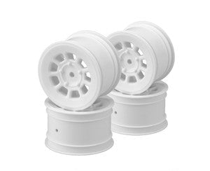 J Concepts 3398W White 9 Shot 2.2" Rear Buggy Wheels with 12mm Hex 4 Pack