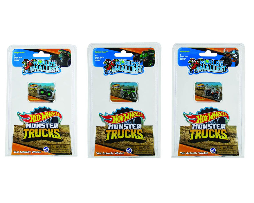 Super Impulse Smallest Hot Wheels Monster Trucks Series 3 Assortment (1 Item Picked at Random)