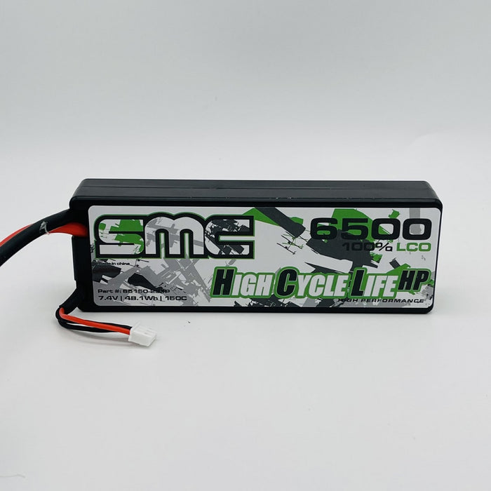 SMC 65150-2S1P High Cycle Life-HP 6500mAh 7.4V 150C 2S LiPo Battery with XT60