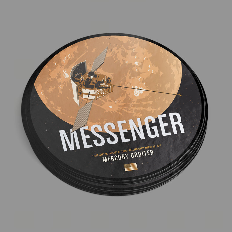 Chop Shop Studio Messenger Sticker from the Historic Robotic Spacecraft Series