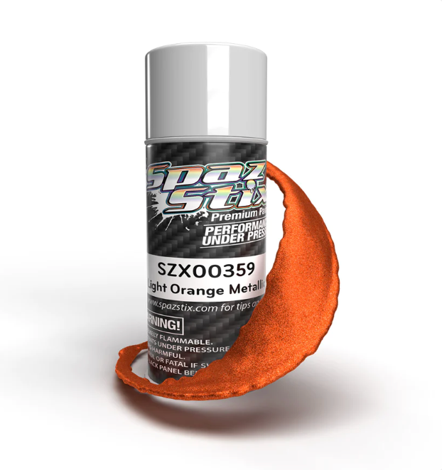Spaz Stix 00359 Light Orange Metallic Spray Paint 3.5oz