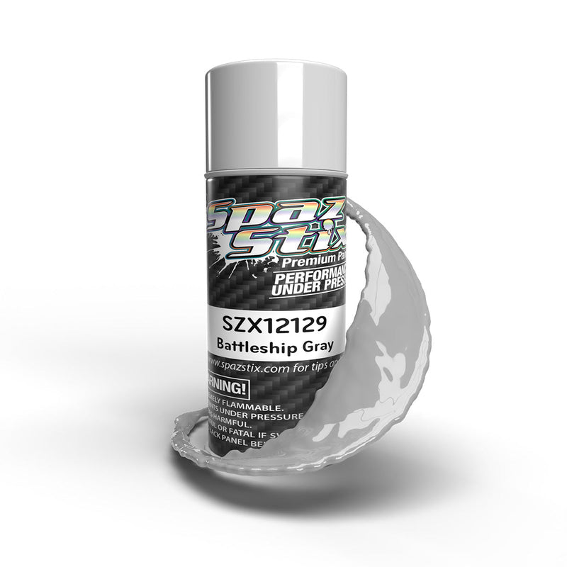 Spaz Stix 12129  Battleship Gray Aerosol Paint 3.5oz