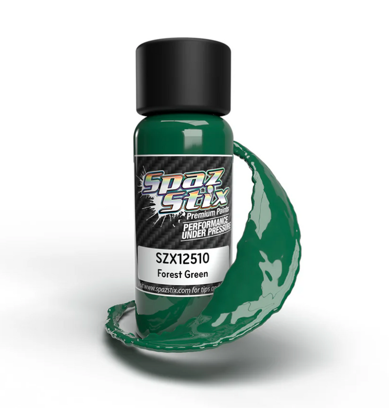 Spaz Stix 12510 Forest Green Airbrush Airbrush Ready Paint, 2oz Bottle