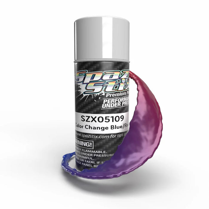 Spaz Stix 5109 Blue/Red Color Change Aerosol 3.5oz Can