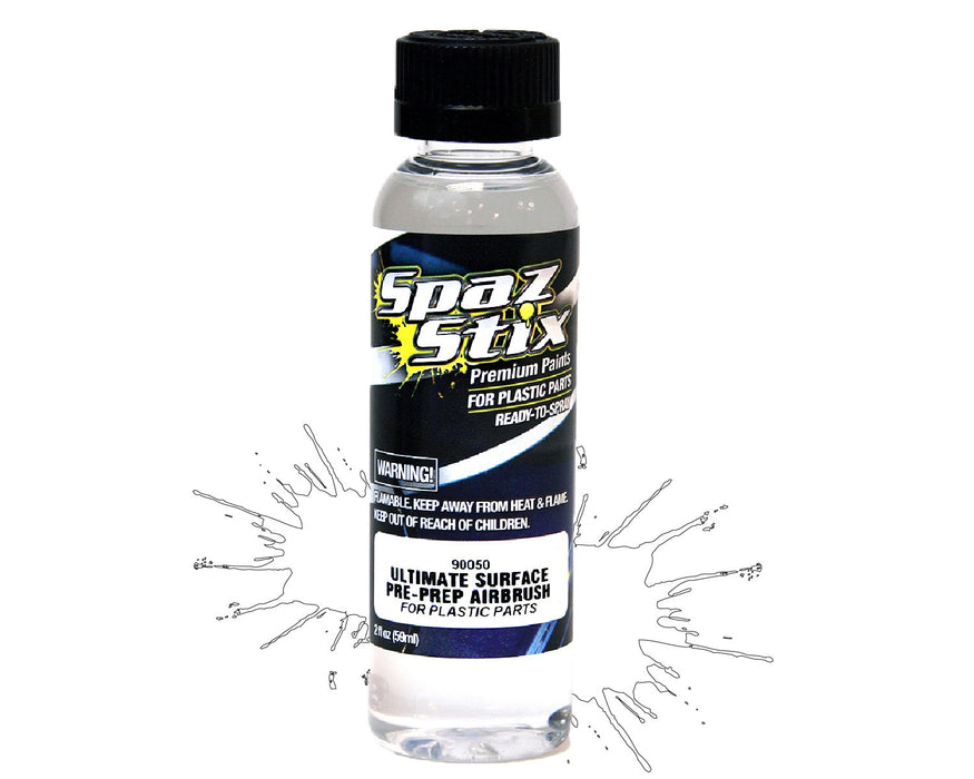 Spaz Stix 90050 Surface Pre-Prep 2oz Bottle for Use In Airbrushes