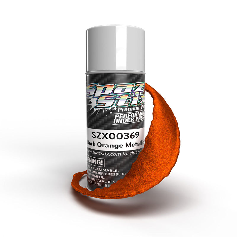Spaz Stix SZX00369 Dark Orange Metallic 3.5oz RC Spray Paint