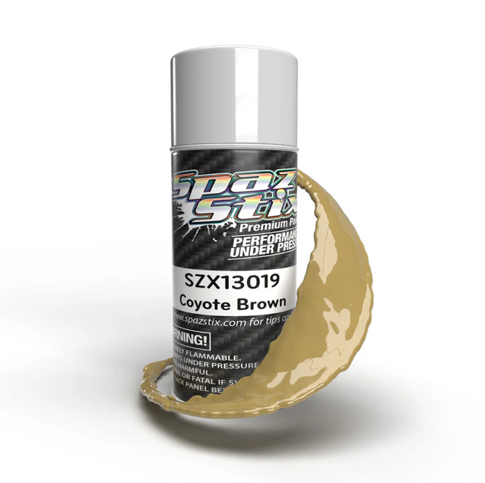 Spaz Stix SZX13019 Coyote Brown Aerosol Paint 3.5oz Can