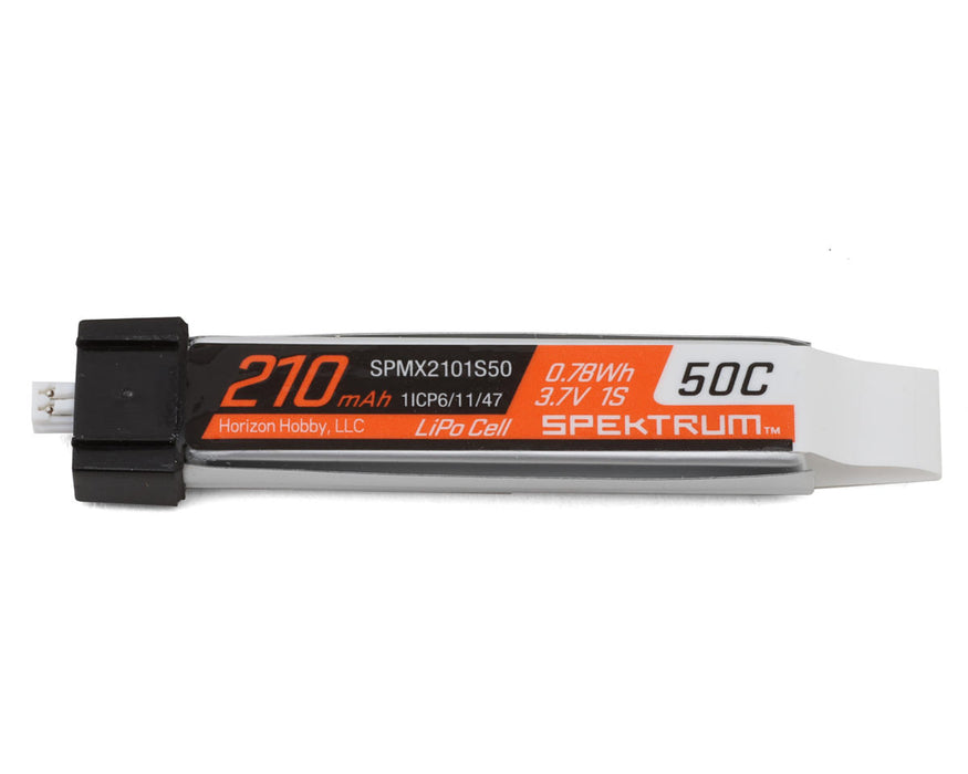 Spektrum SPMX2101S50 210mAh 1S 3.7V 50C  LiPo Battery with JST Connector
