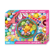 Springbok 33-01657 Extraordinary Easter Eggs 500 Piece Puzzle