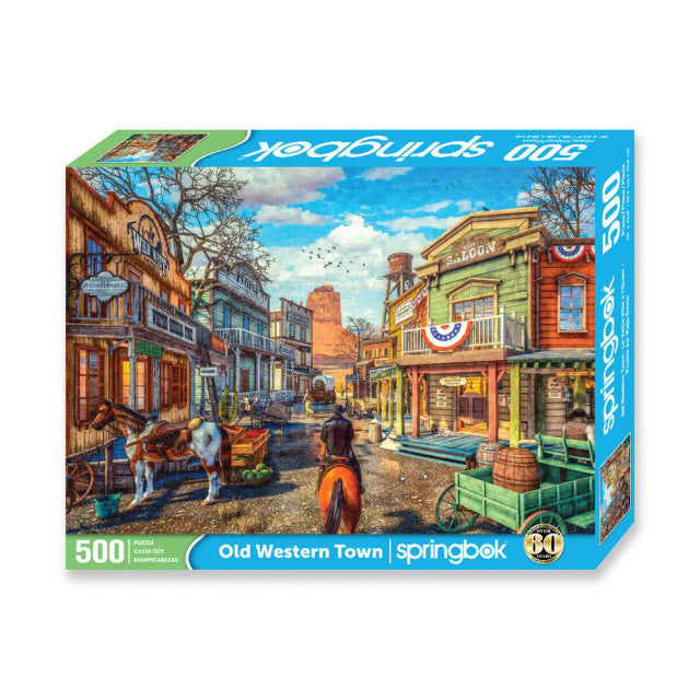 Springbok 33-01658 Old Western Town 500 Piece Puzzle