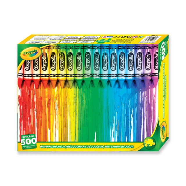 Springbok 33-01659 Crayola Dripping In Color 500 Piece Puzzle
