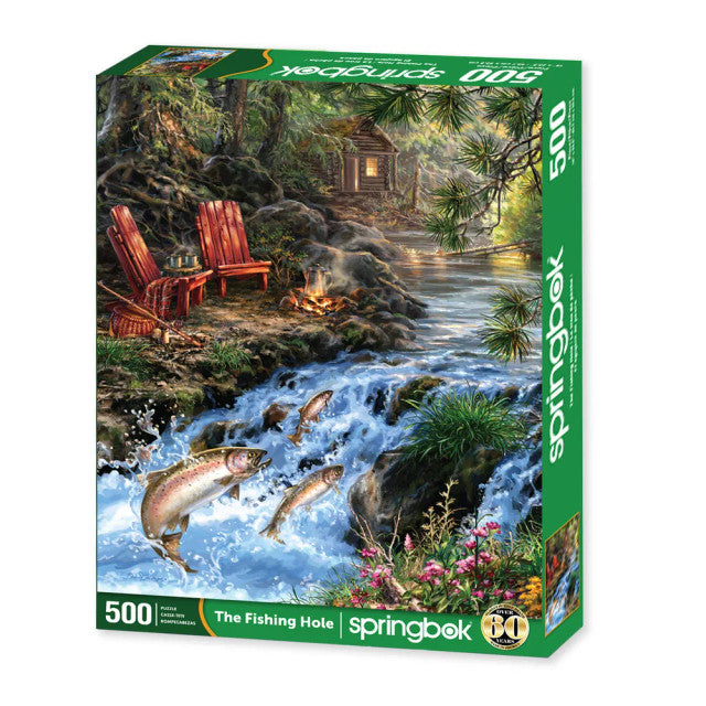Springbok 33-01666 Fishing Hole 500 Piece Puzzle