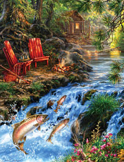 Springbok 33-01666 Fishing Hole 500 Piece Puzzle