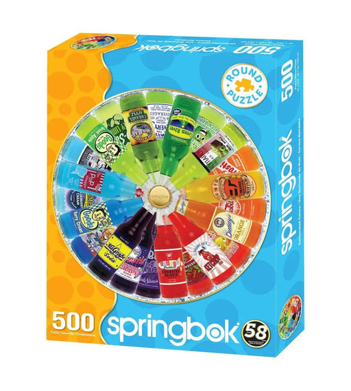 Springbok 33-03011 Carbonated Colors 500 Piece Round Puzzle