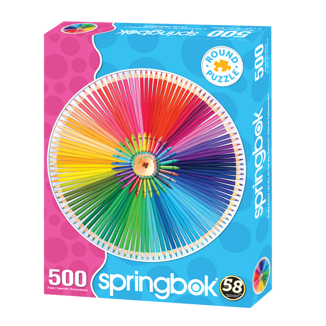 Springbok 33-03018 Crafty Colors 500 Piece Round Puzzle