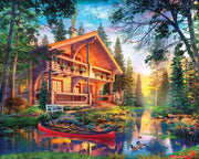 Springbok 33-11178 Log House Retreat 1000 Piece Puzzle