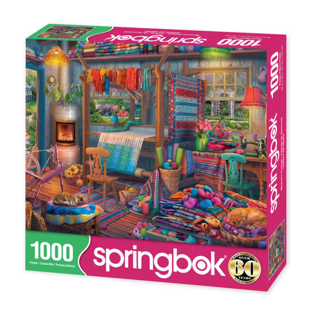 Springbok 33-11190 Weaver's Cottage 1000 Piece Puzzle