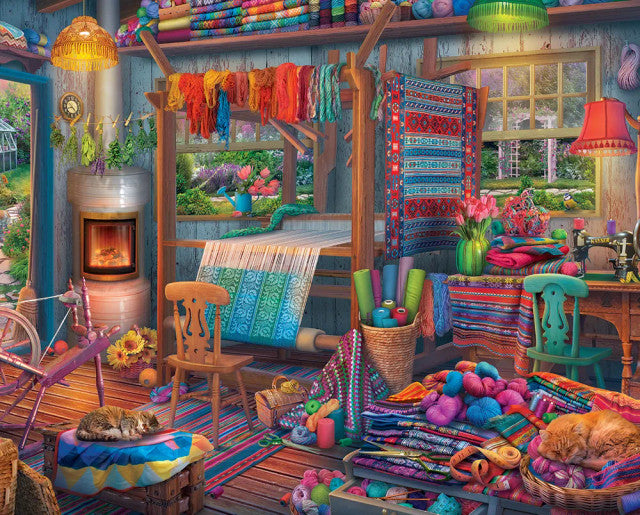 Springbok 33-11190 Weaver's Cottage 1000 Piece Puzzle