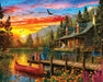 Springbok 33-15520 Cabin Evening Sunset 1500 Piece Puzzle