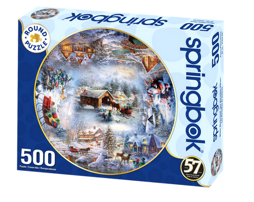 Springbok 34-03009 Winter Wonderland 500 Piece Round Puzzle