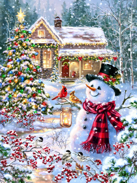 Springbok 34-11162 Cottage In The Snow 1000 Piece Puzzle