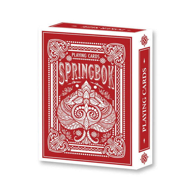 Springbok Red Standard Playing Cards