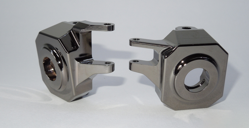 SSD RC 0570 142g Brass (Gunmetal) Knuckles for Straight Axle VS4-10 (2 Pack)