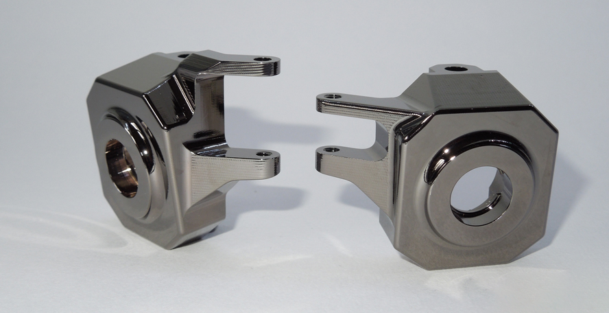 SSD RC 0570 142g Brass (Gunmetal) Knuckles for Straight Axle VS4-10 (2 Pack)