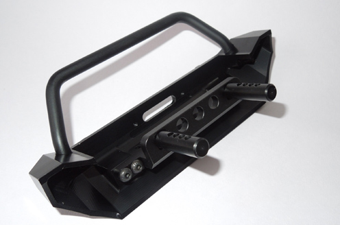 SSD RC 239 Aluminum TRX4 / SCX10 II Rock Shield Winch Bumper