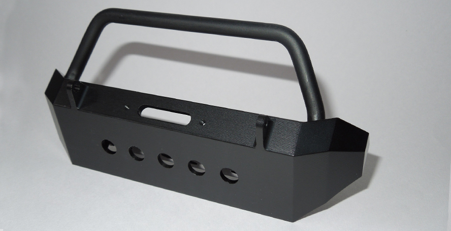 SSD RC 239 Aluminum TRX4 / SCX10 II Rock Shield Winch Bumper