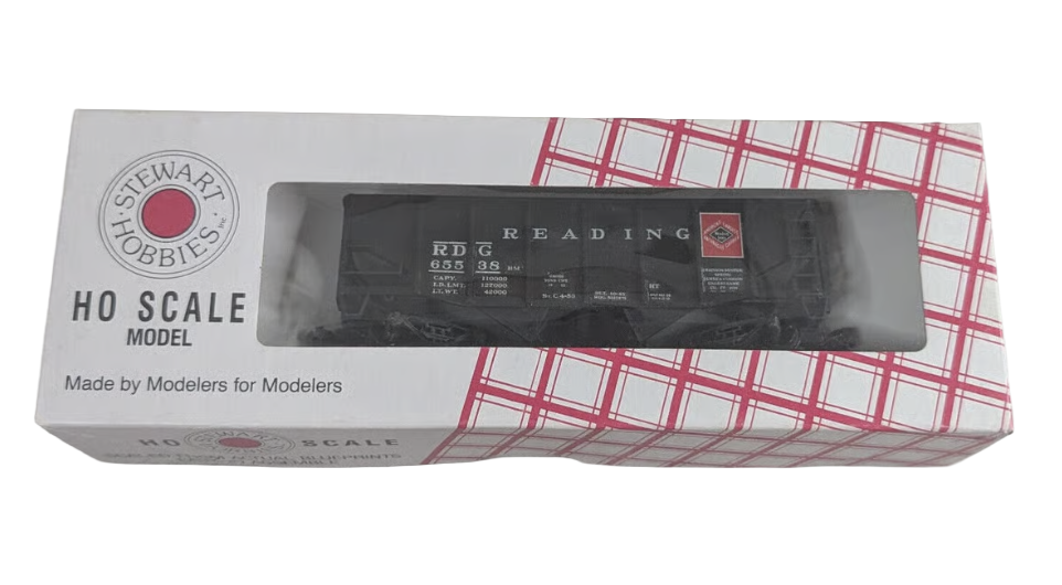 Stewart HO Scale 55 Ton Fish Belly Hopper Kit Reading RDG - NOS