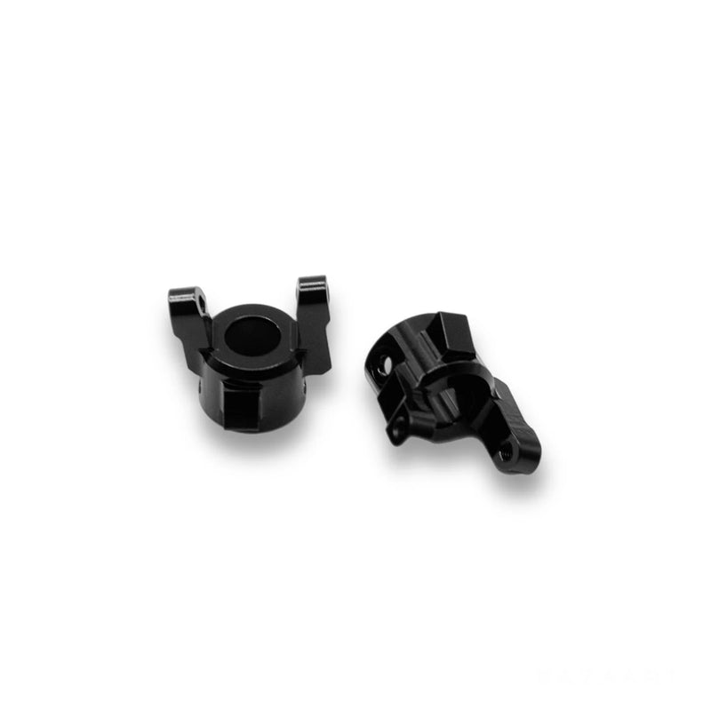 STRC SPTSTA232073BR Black CNC Machined Brass Front C-Hub Carriers, for SCX10 Pro 4x4