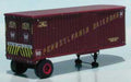 Sylvan Scale Models T-002 HO Scale 1954 Fruehauf Dura Van PRR 26' Piggyback Trailer Resin Kit