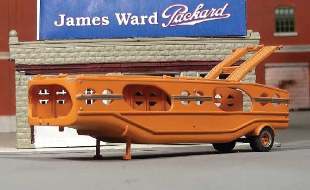 Sylvan Scale Models T-025 HO Scale 1940's Mechanical Handling Systems MHS Auto Carrier Trailer Resin Kit