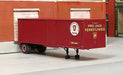 Sylvan Scale Models T-026-2 HO Scale 1950's 30' Single-Axle Piggyback Trailer PRR Resin Kit