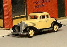 Sylvan Scale Models V-236 HO Scale 1934 Chevy Five Window Coupe Resin Kit