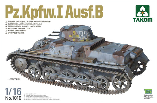 Takom 1010 1/16 PZ.KPFW.I Ausf.b Tank Model Kit