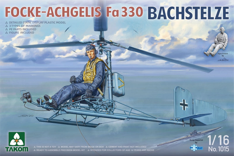 Takom 1015 1/16 Focke-Achgelis Fa 330 Model Aircraft Kit
