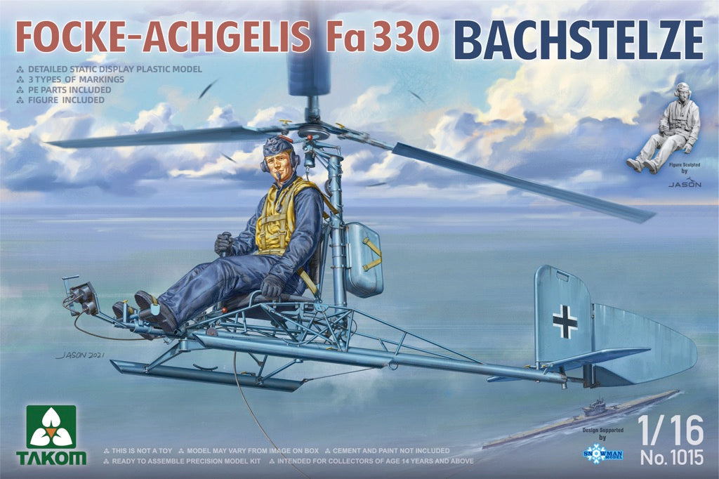 Takom 1015 1/16 Focke-Achgelis Fa 330 Model Aircraft Kit