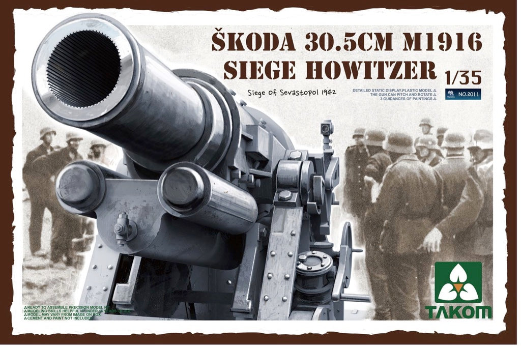 Takom 2011 1/35 Skoda 30.5cm Siege Howitzer Model Kit