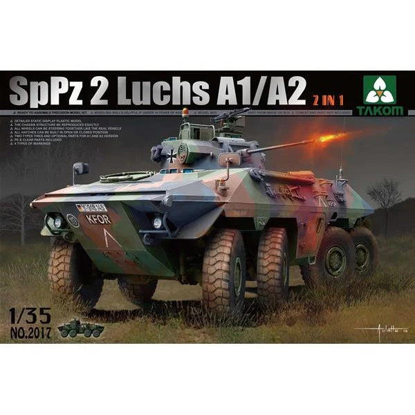 Takom 2017 1/35 Bundes SppZ2 Luchs A1/A2 Model Kit