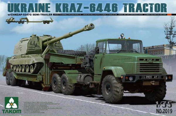 Takom 2019 1/35 Ukraine KraZ-6446 Tractor Model Kit
