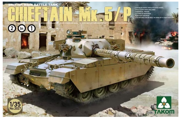 Takom 2027 1/35 Chieftain Mk.5/P Bmbt 2n1 Model Kit